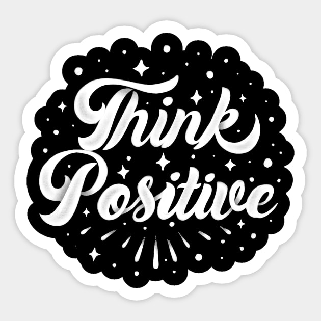 think positive quote Sticker by Spring Moon